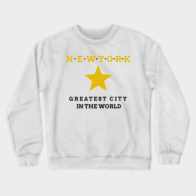 Hamilton Greatest City in the World New York Crewneck Sweatshirt by JC's Fitness Co.